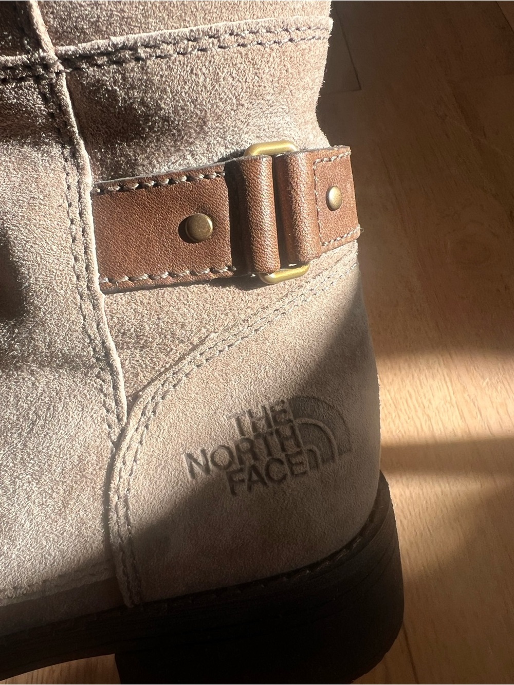 The North Face Taupe/Brown Lace-Up Women's Combat Boots - Picture 2 of 6
